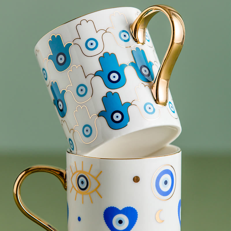 Olivenorma Evil Eye Ceramic Coffee Mug Tea Cup - image 2