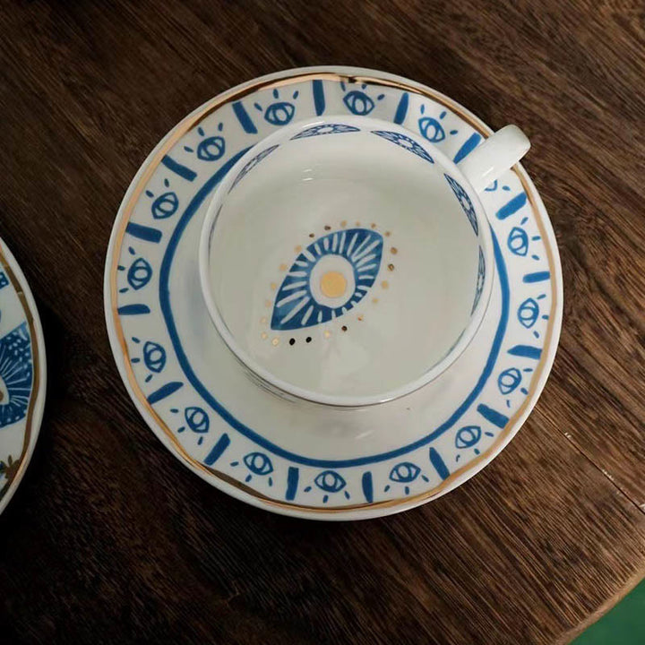 Olivenorma Aesthetic Hamsa Hand Ceramic Mug Coaster Cup - image 7