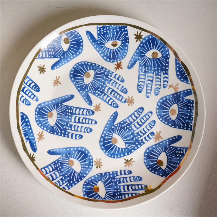 Olivenorma Aesthetic Hamsa Hand Ceramic Mug Coaster Cup - image 3