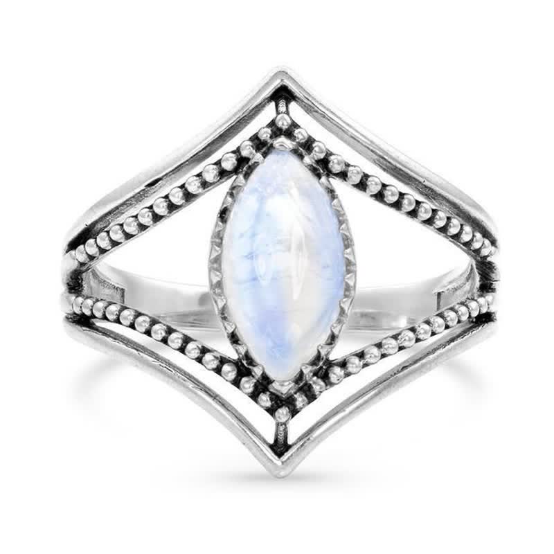 Olivenorma Natural Moonstone Marquise Ring - image 3