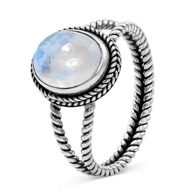 Olivenorma Natural Moonstone Marquise Ring - image 7