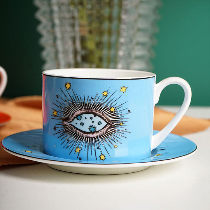 Olivenorma Turkish Evil Eye Ceramic Mug Set Cup - Blue - image 5