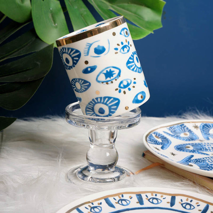 Olivenorma Evil Eye Hamsa Hand Ceramic Teacup - image 8