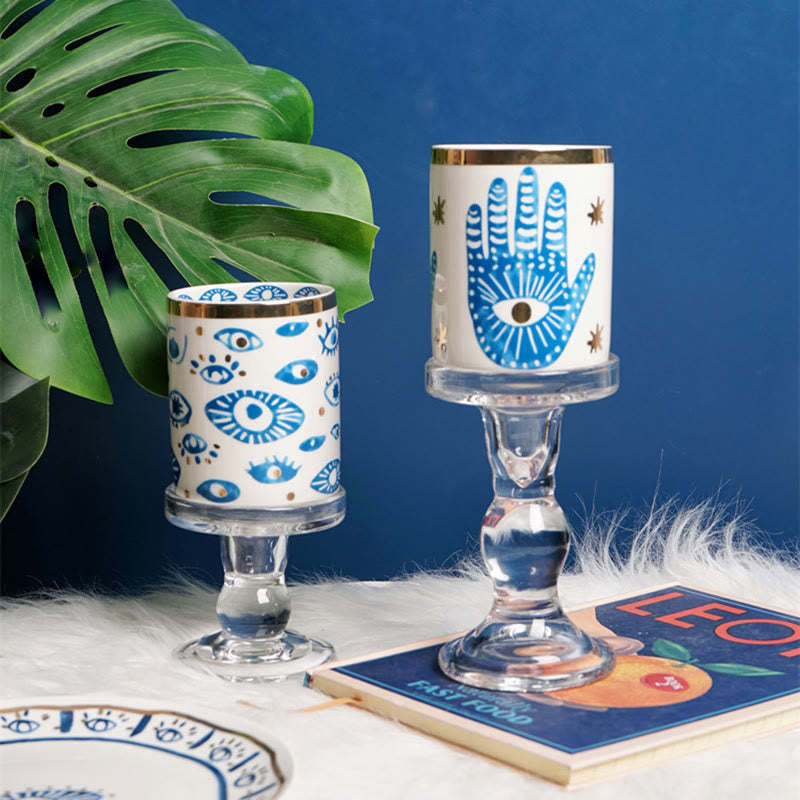 Olivenorma Evil Eye Hamsa Hand Ceramic Teacup - image 9