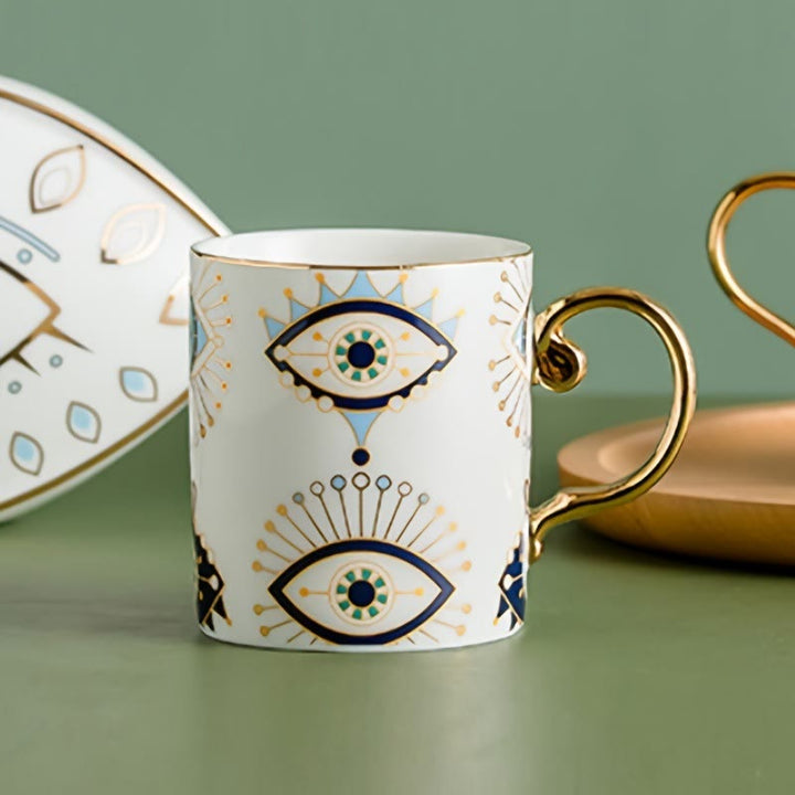 Olivenorma Evil Eye Pattern Coffee Cup Ceramic Tea Mug - Evil Eye - image 1
