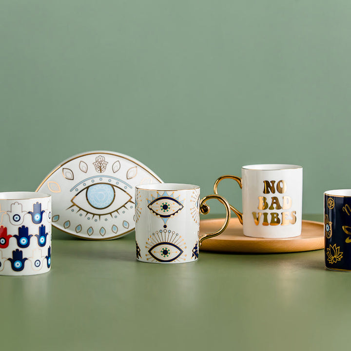 Olivenorma Evil Eye Pattern Coffee Cup Ceramic Tea Mug - image 11