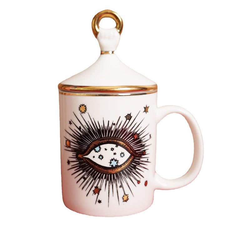 Olivenorma Creative Evil Eye Coffee Mug with Cup Lid - image 4