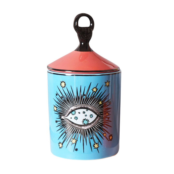 Olivenorma Functional Evil Eye Symbol Candle Jar with Lip - Blue - image 4