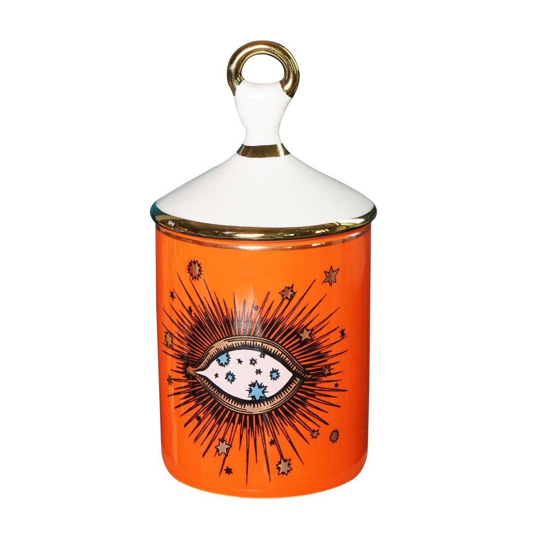 Olivenorma Functional Evil Eye Symbol Candle Jar with Lip - image 2