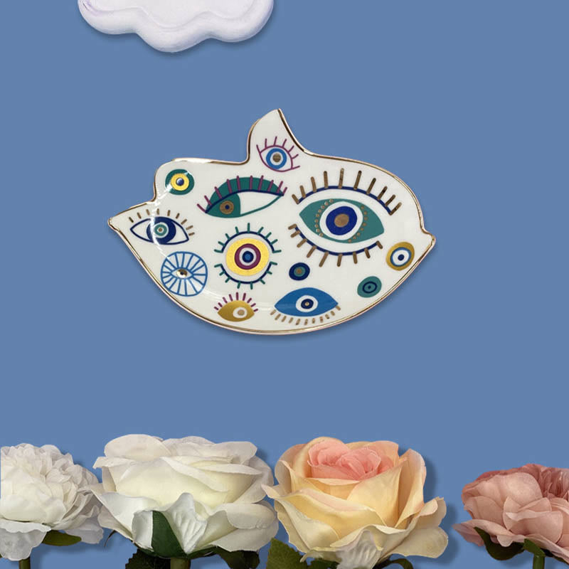 Olivenorma Evil Eye Coaster Bird Shaped Jewelry Dish Tray - image 8