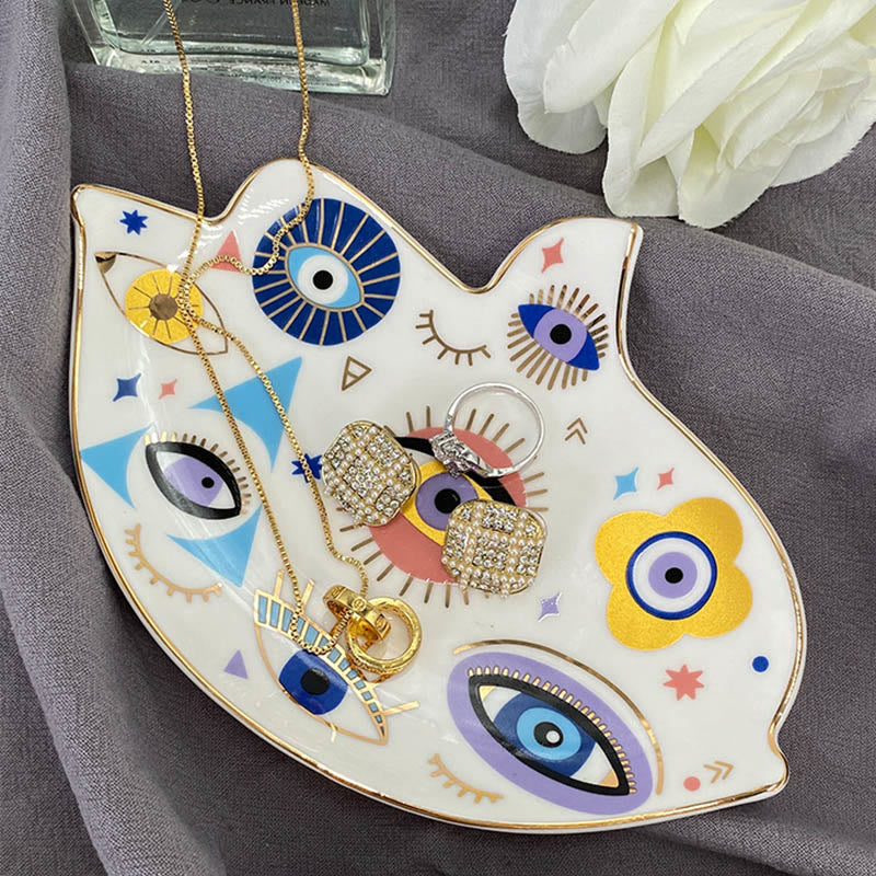 Olivenorma Evil Eye Coaster Bird Shaped Jewelry Dish Tray - image 2