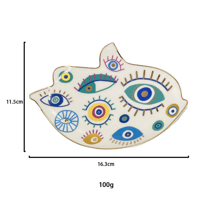 Olivenorma Evil Eye Coaster Bird Shaped Jewelry Dish Tray - image 3