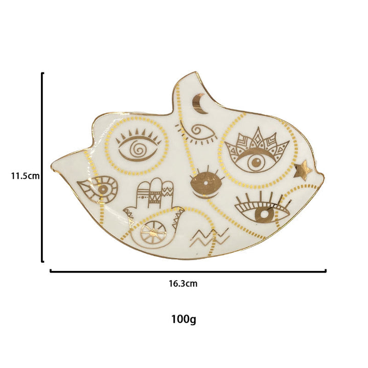 Olivenorma Evil Eye Coaster Bird Shaped Jewelry Dish Tray - image 6