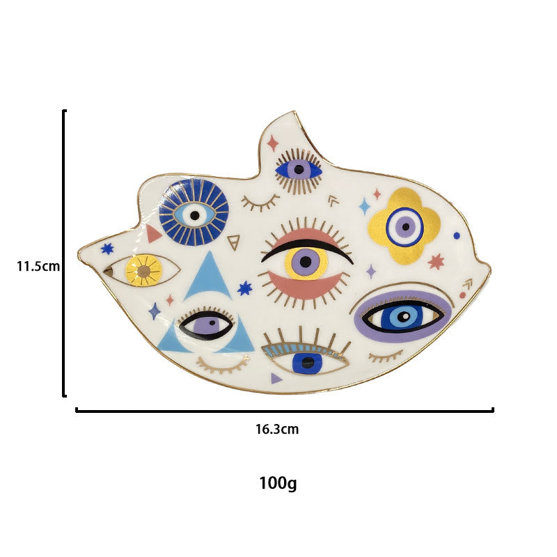 Olivenorma Evil Eye Coaster Bird Shaped Jewelry Dish Tray - image 9