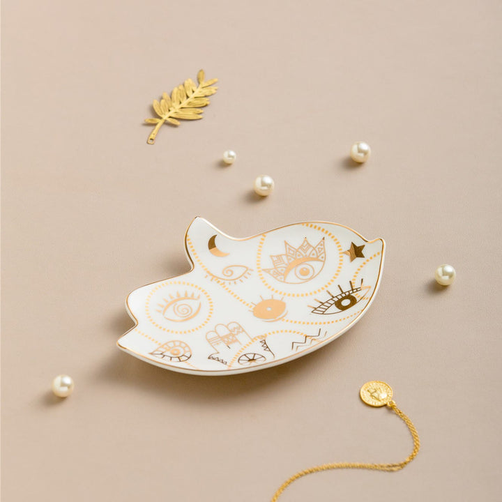 Olivenorma Evil Eye Coaster Bird Shaped Jewelry Dish Tray - Style #B - image 4