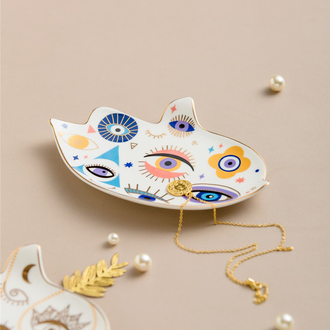 Olivenorma Evil Eye Coaster Bird Shaped Jewelry Dish Tray - Style #A - image 1