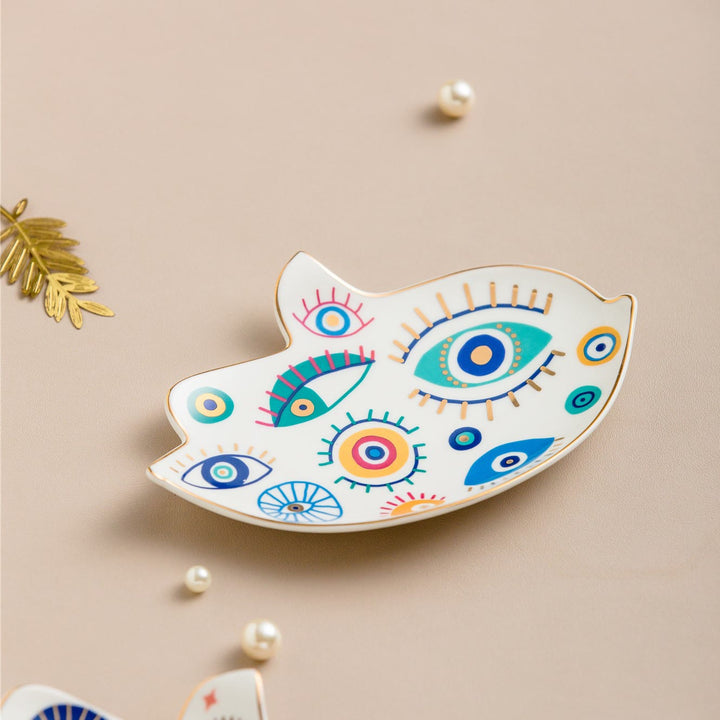 Olivenorma Evil Eye Coaster Bird Shaped Jewelry Dish Tray - Style #C - image 7