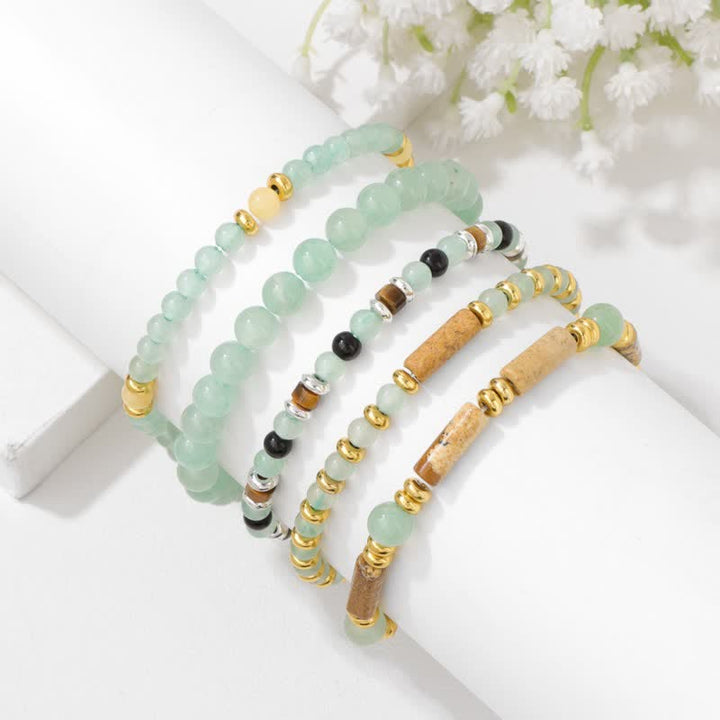 Olivenorma 4mm Stone Beads 5 Piece Bracelet - image 6