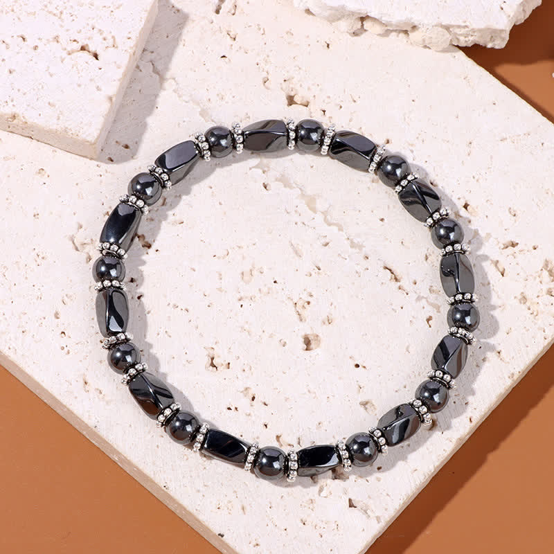 Olivenorma Natural Hematite Crystal Beads Beaded Bracelet - image 30