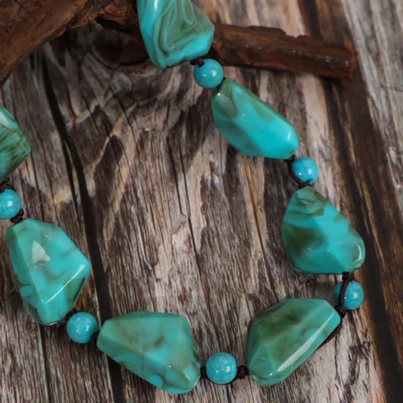 Olivenorma Bohemia Turquoise Beaded Necklace - image 1