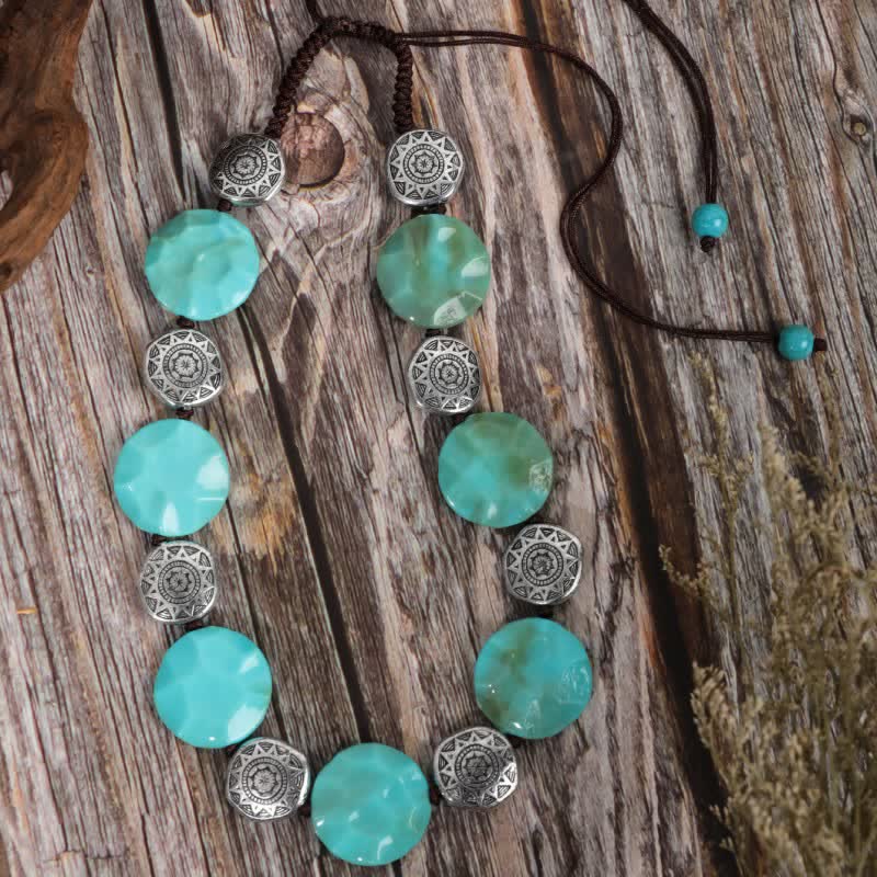Olivenorma Bohemia Turquoise Beaded Necklace - Turquoise #3 - image 4
