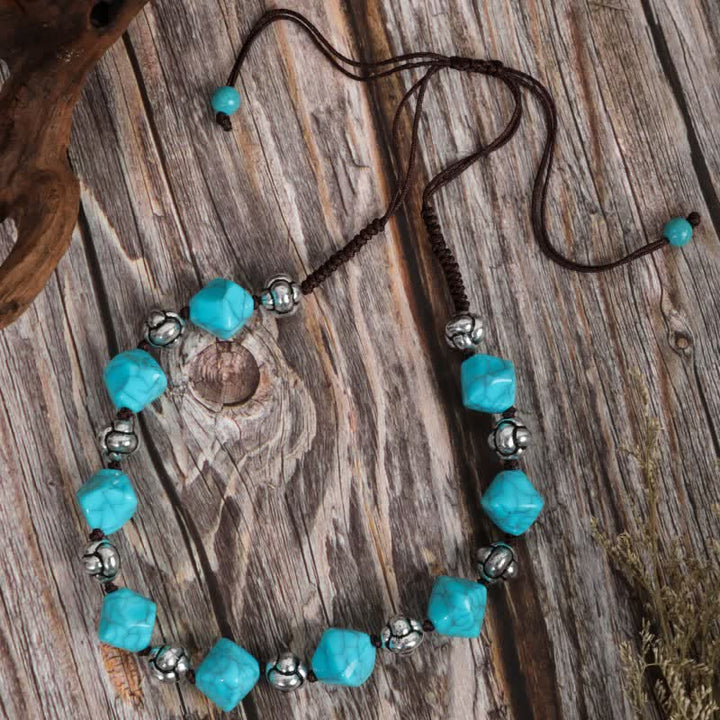 Olivenorma Bohemia Turquoise Beaded Necklace - Turquoise #6 - image 7