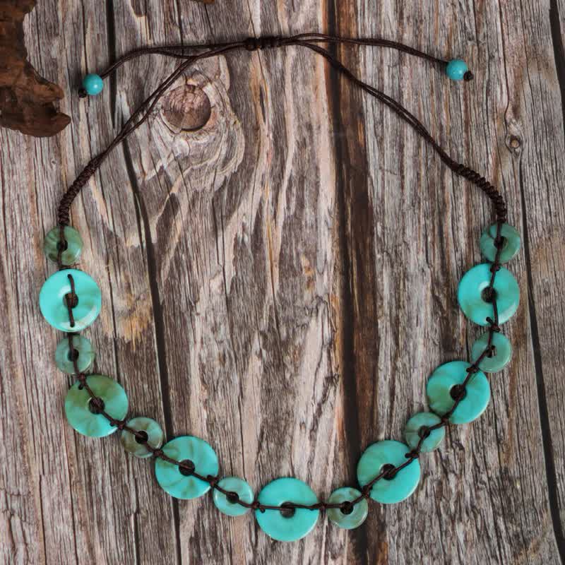 Olivenorma Bohemia Turquoise Beaded Necklace - Turquoise #5 - image 6