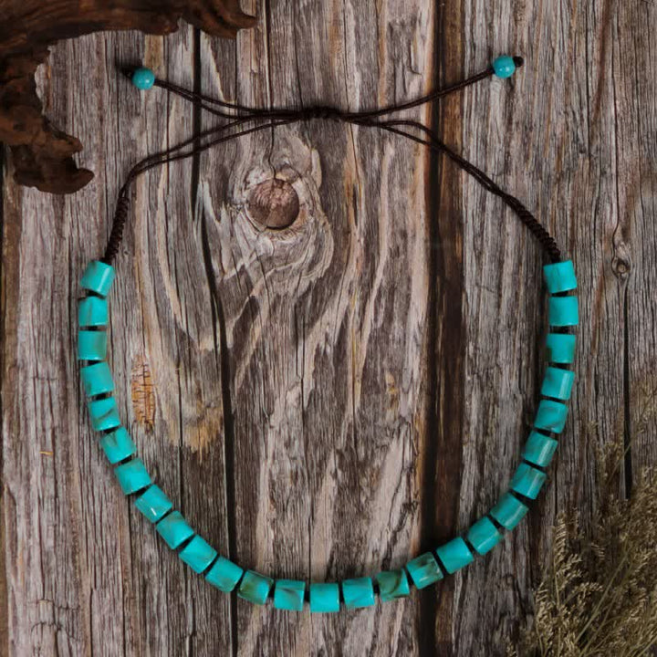 Olivenorma Bohemia Turquoise Beaded Necklace - Turquoise #7 - image 8