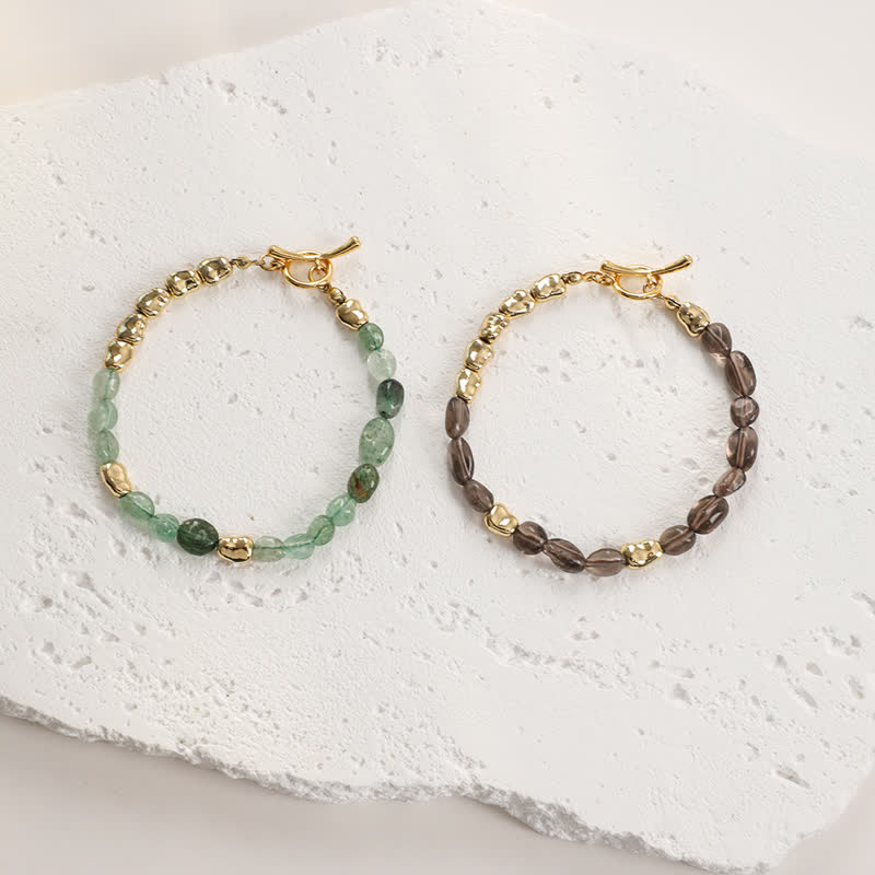 Olivenorma Irregular Natural Stone Metal Stone Beads Bracelet - image 17