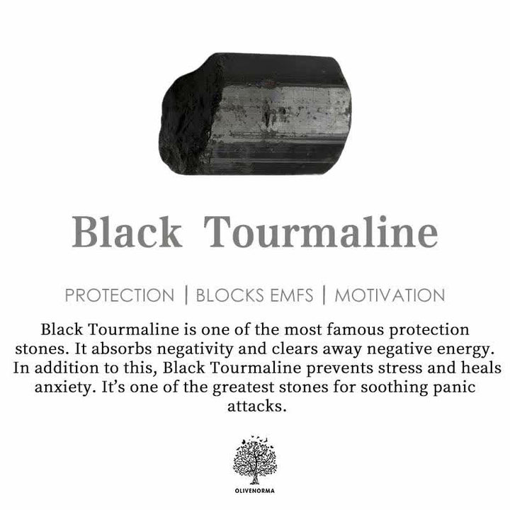 Olivenorma Clear Quartz With Black Tourmaline Hamsa Orgone Pyramid - image 4