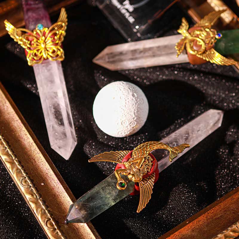 Olivenorma Witchcraft Healing Magic Wings Crystal Wands - image 56