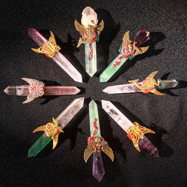 Olivenorma Witchcraft Healing Magic Wings Crystal Wands - image 54