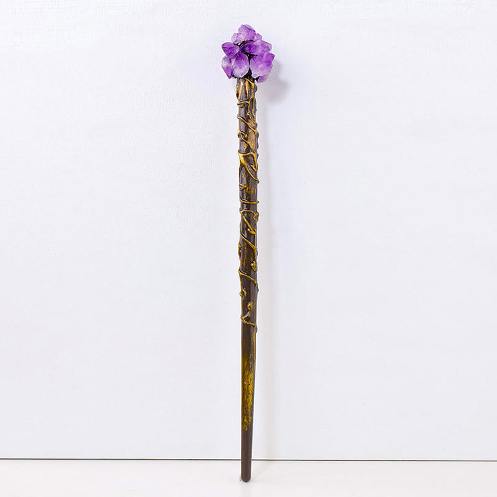 Olivenorma Fine Handcraft Natural Gemstone Magic Crystal Wands - Amethyst - image 1