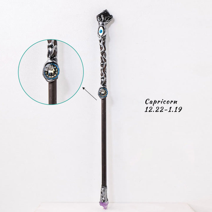 Olivenorma Evil Eyes Zodiac Magic Fairy Crystal Wands - Capricorn - Obsidian - image 22