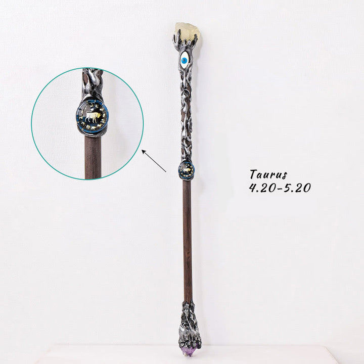 Olivenorma Evil Eyes Zodiac Magic Fairy Crystal Wands - Taurus - Citrine - image 6