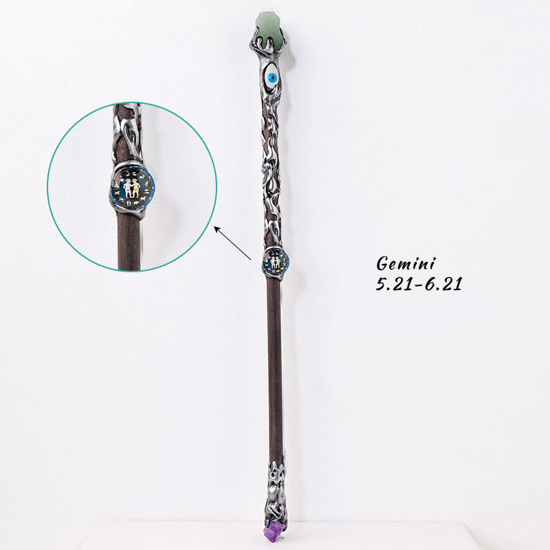Olivenorma Evil Eyes Zodiac Magic Fairy Crystal Wands - Gemini - Green Aventurine - image 8