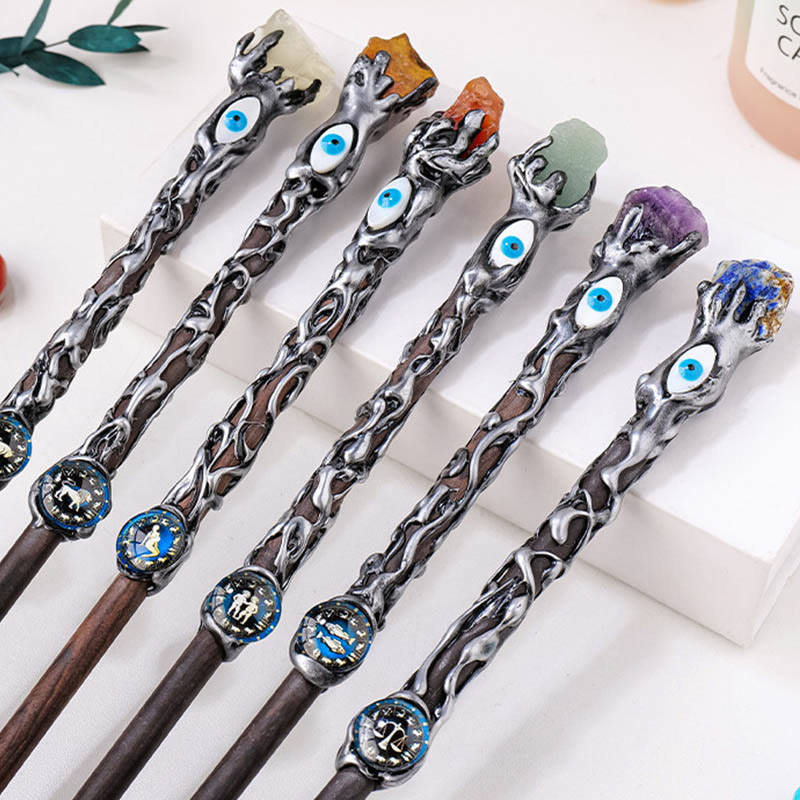 Olivenorma Evil Eyes Zodiac Magic Fairy Crystal Wands - image 26