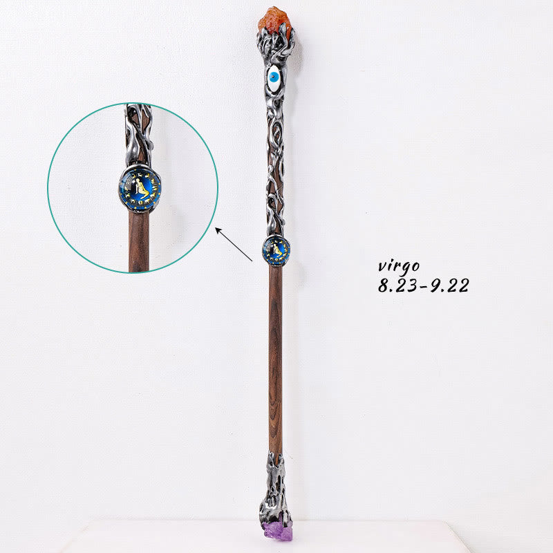 Olivenorma Evil Eyes Zodiac Magic Fairy Crystal Wands - Virgo - Red Agate - image 14