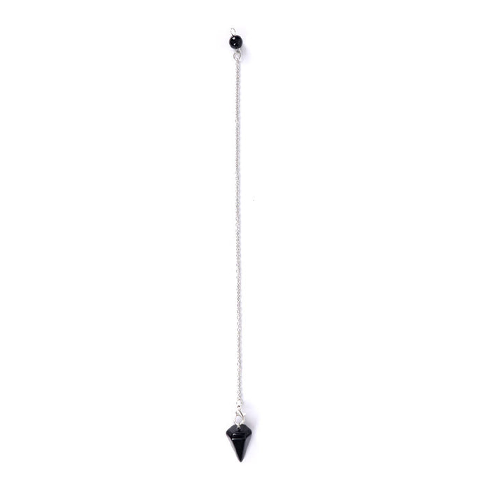 Olivenorma Nautual Gemstone Pendulum Wood Crystal Display Shelf - Obsidian Pendulum - image 16