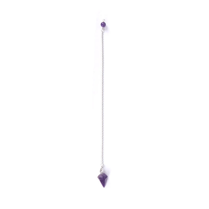 Olivenorma Nautual Gemstone Pendulum Wood Crystal Display Shelf - Amethyst Pendulum - image 18