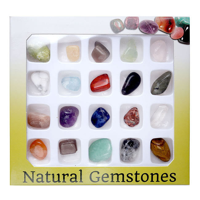 Olivenorma 20Pcs Handpicked Tumbled Gemstone Crystal Set - image 19
