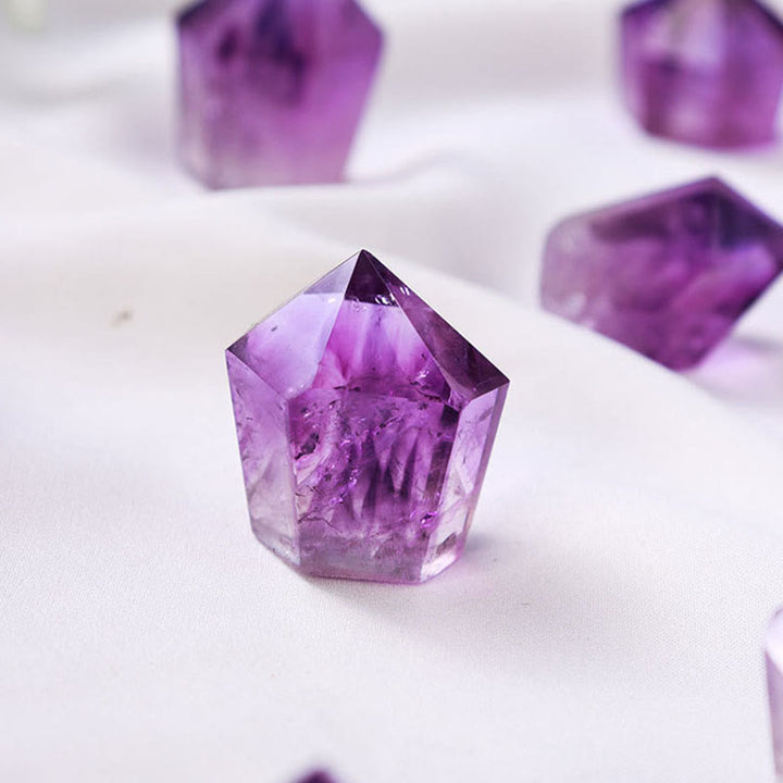 Olivenorma Natural Amethyst Hexagonal Prism Crystal Wands - image 4