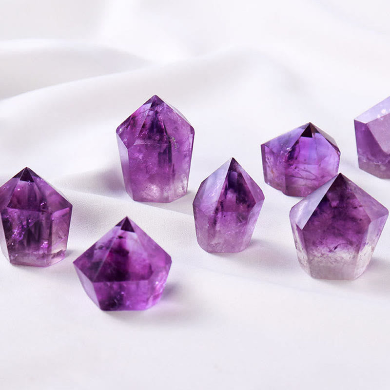 Olivenorma Natural Amethyst Hexagonal Prism Crystal Wands - image 5