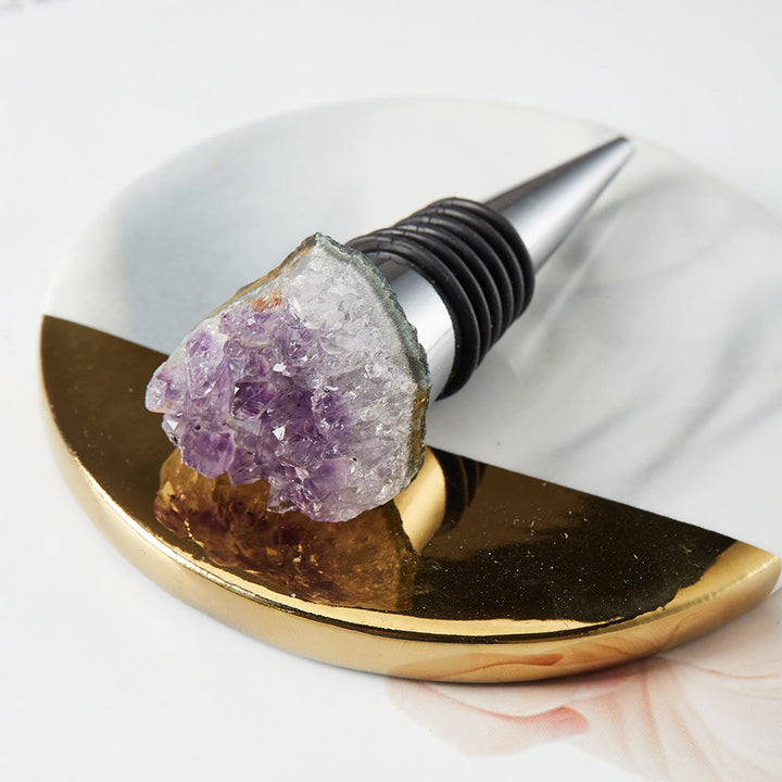 Olivenorma Natural Crystal Wine Beverage Bottle Stopper - image 2