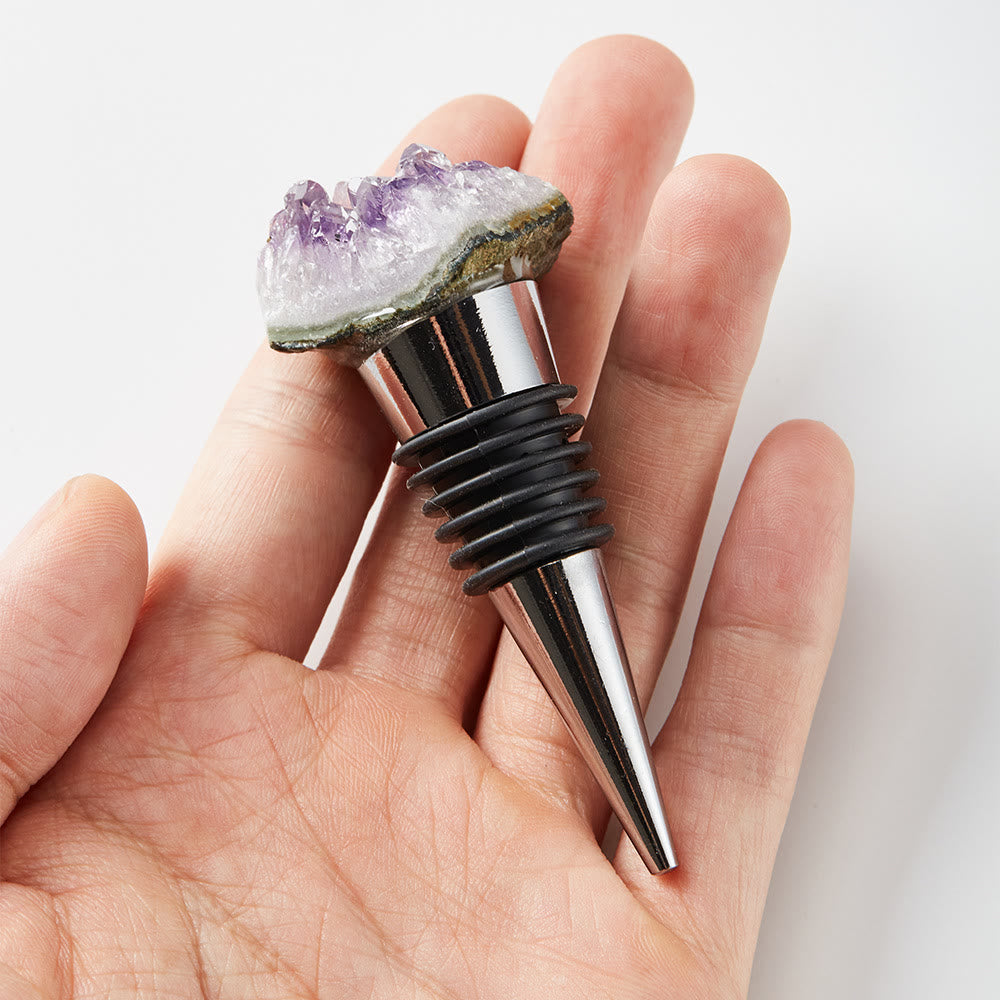 Olivenorma Natural Crystal Wine Beverage Bottle Stopper - image 0