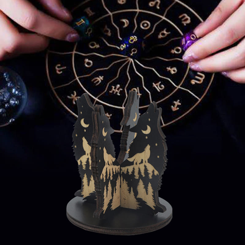 Olivenorma Wooden Gemstone Stand Divination Crystal Ball Holder - image 6