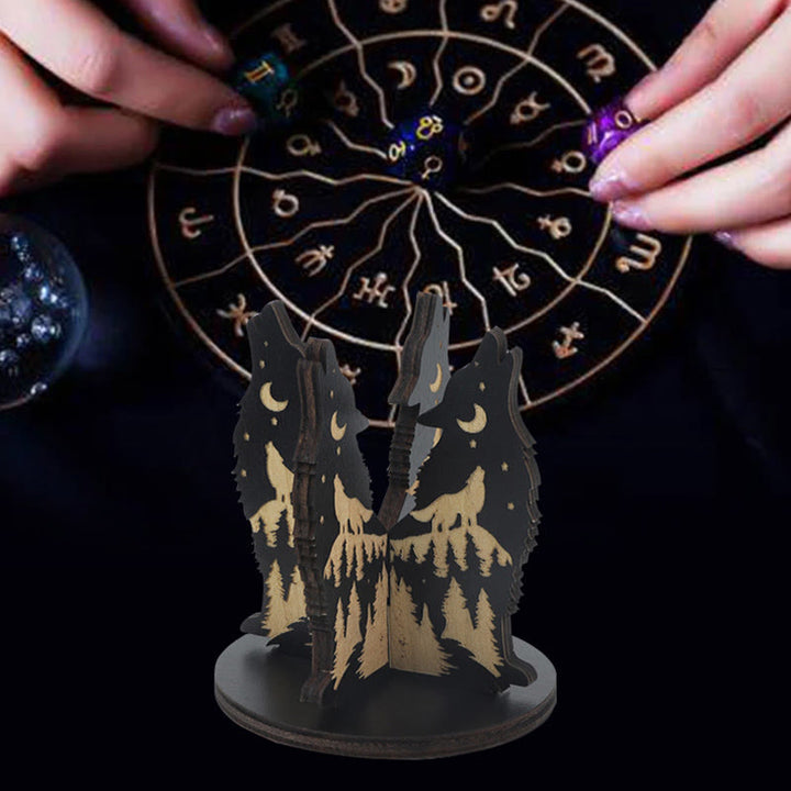 Olivenorma Wooden Gemstone Stand Divination Crystal Ball Holder - image 6