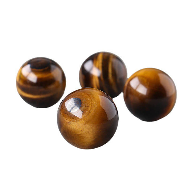 Olivenorma Natural Gemstone Crystal Ball with Wooden Stand - image 12