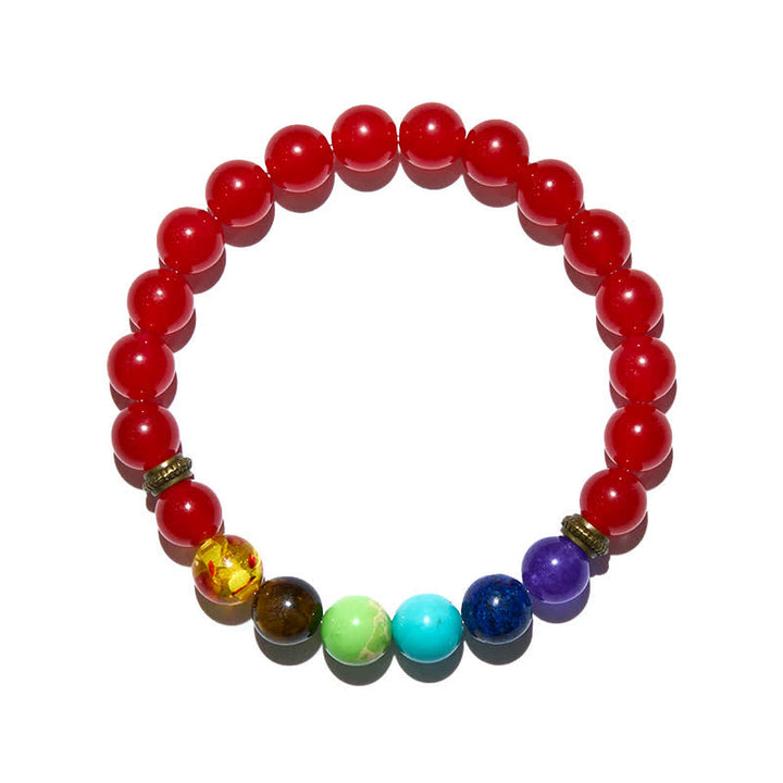 Olivenorma Chakra Red Agate Bracelet - image 1