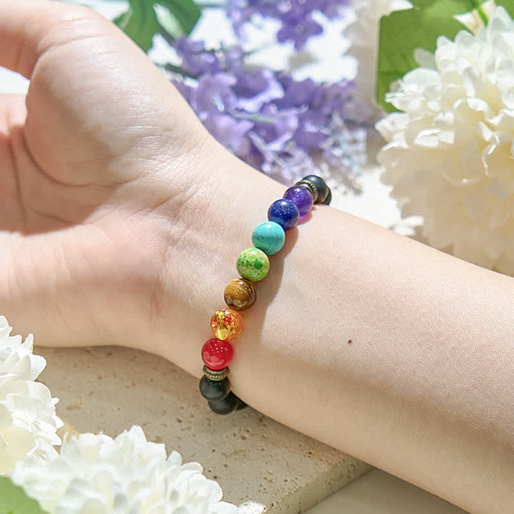 Olivenorma Chakra Black Onyx Bracelet - image 3